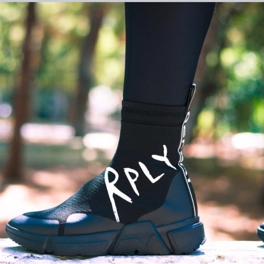 Replay Sneaker Haro Women’s Black High-Top Sock Sneakers